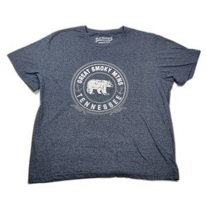 U.S. Vintage "Great Smoky Mountains Tennessee" Men's Tee Shirt Gray 2XL